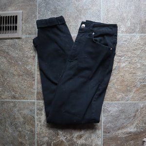 Black High-waisted mom jeans